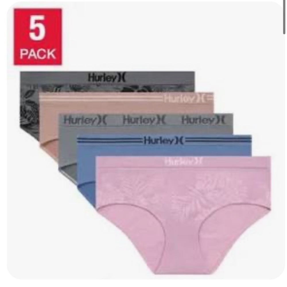 M: Hurley 5-Pack Seamless Comfort panties